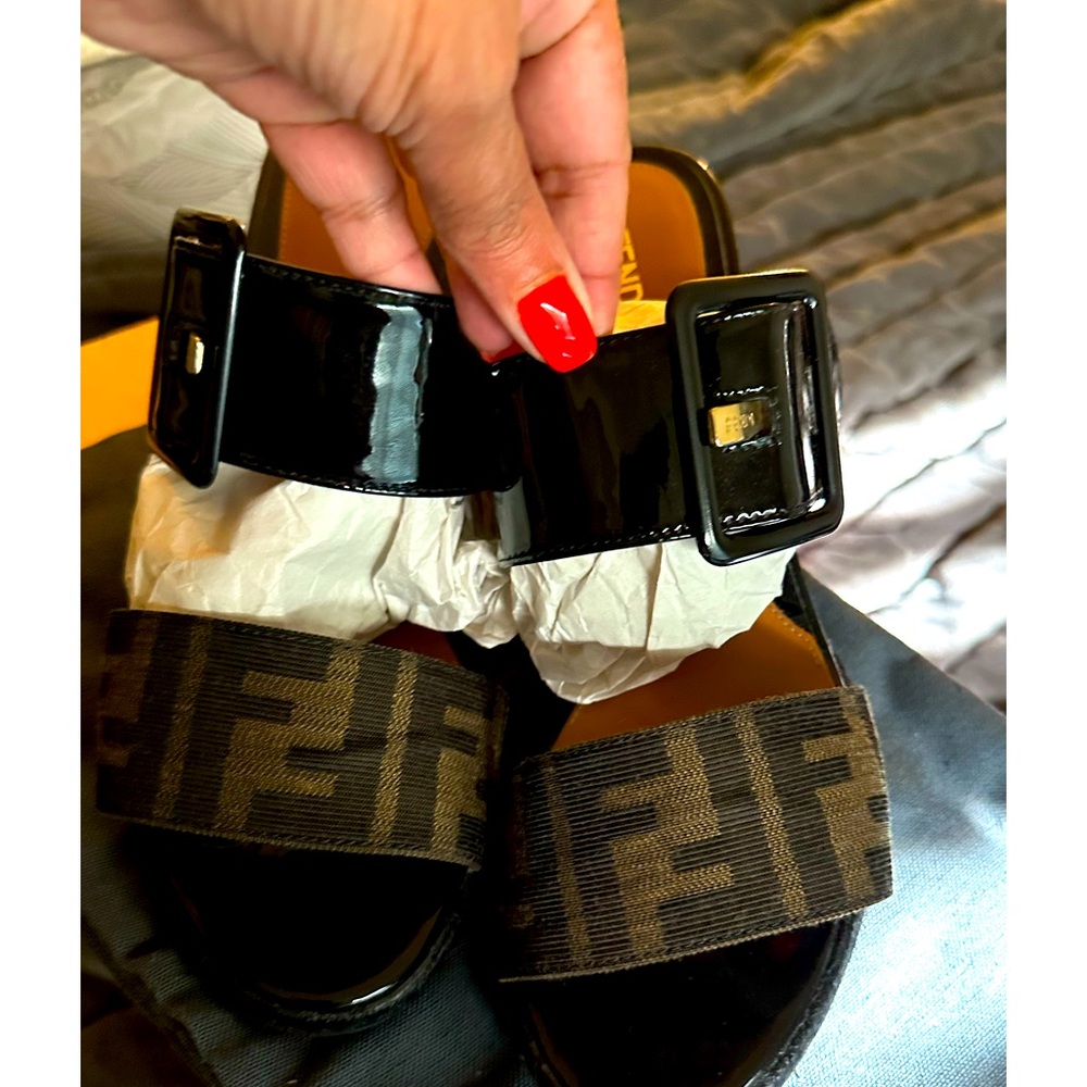 Fendi women’s shoes size 38 runs a little small